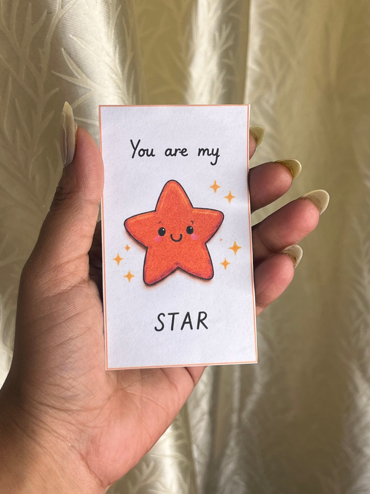 You Are My Star. ⭐ Cute Mini Message Card