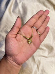 Golden Pearl Heart Necklace🧡
