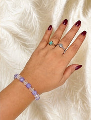 Lavender Crystal Glow Bracelet ✨
