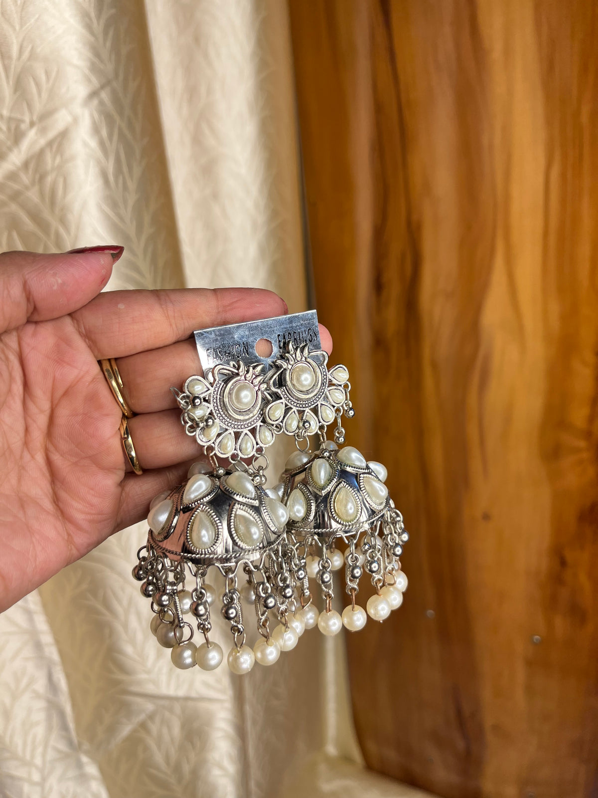 Chandni Pearl Jhumka 🌙