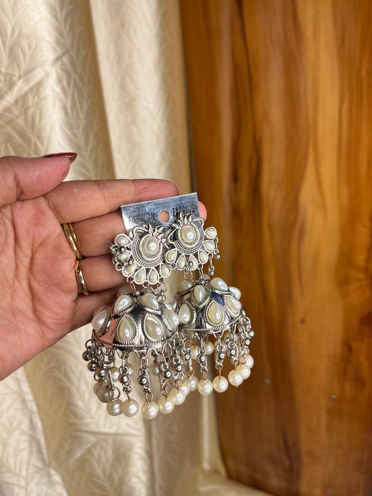 Chandni Pearl Jhumka 🌙
