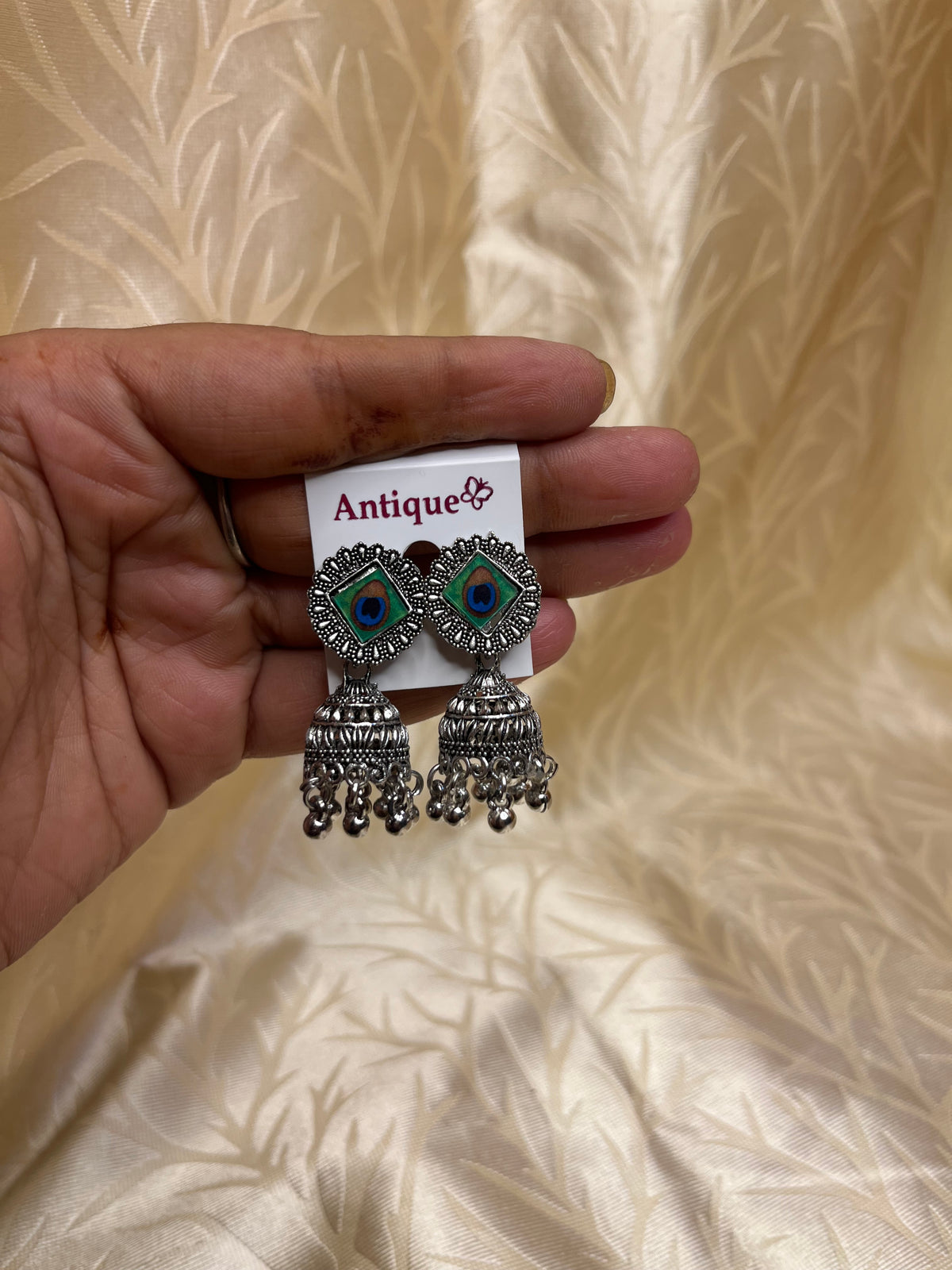 Peacock Charm Jhumka🦚